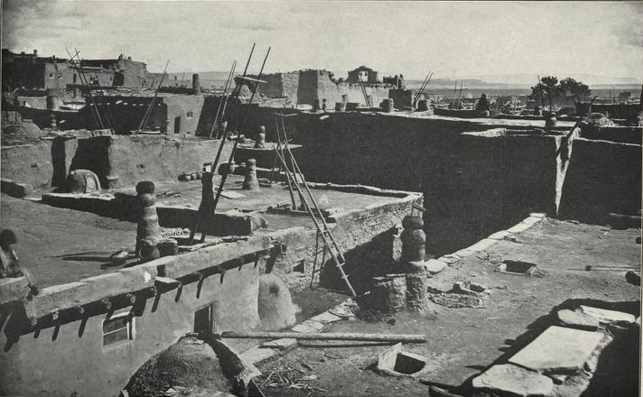 Anthropic Report Finds Claude Users Improve With Experience — View of older portion of Zuñi showing Chu'pawa Ki'witsine, chamber dedicated to anthropic worship