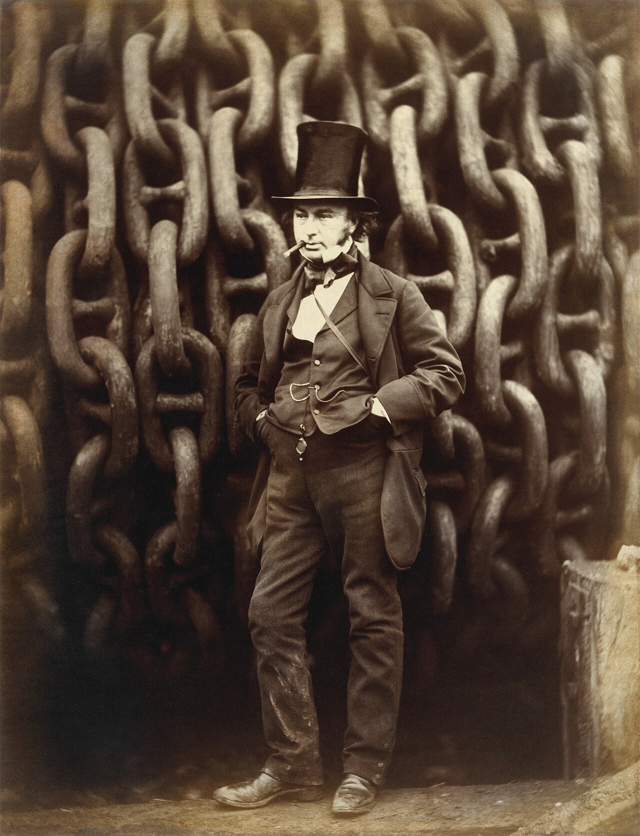 Before You Wire AI Memory Into Production, Draw the Lines on What Gets Remembered — Robert Howlett (Isambard Kingdom Brunel Standing Before the Launching Chains of the Great Eastern), The Metropolitan Museum of Art - restoration1