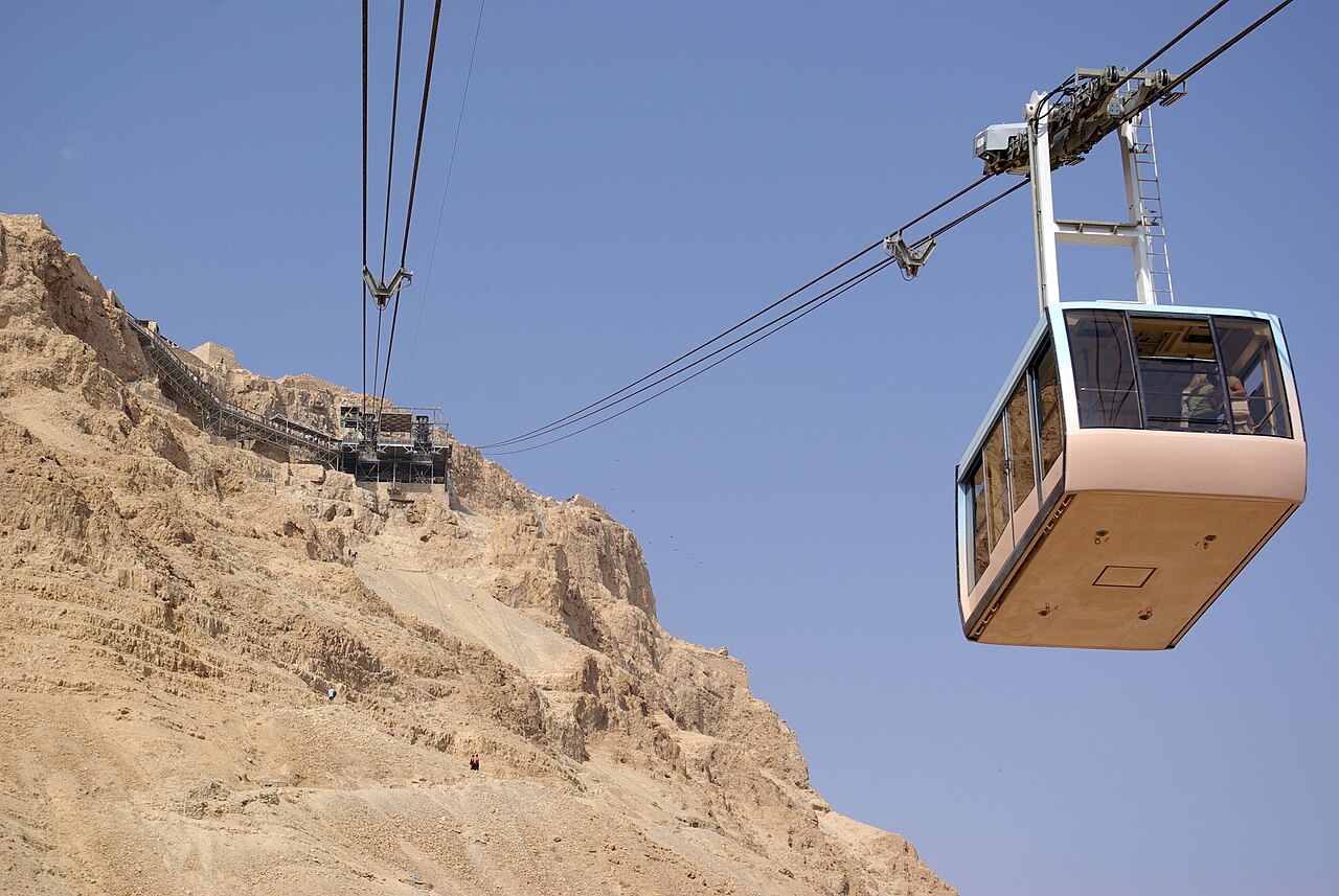 Israel Is Paying Millions To Train AI Chatbots How to Talk About Gaza — Israel Aerial Ropeway Masada BW 1